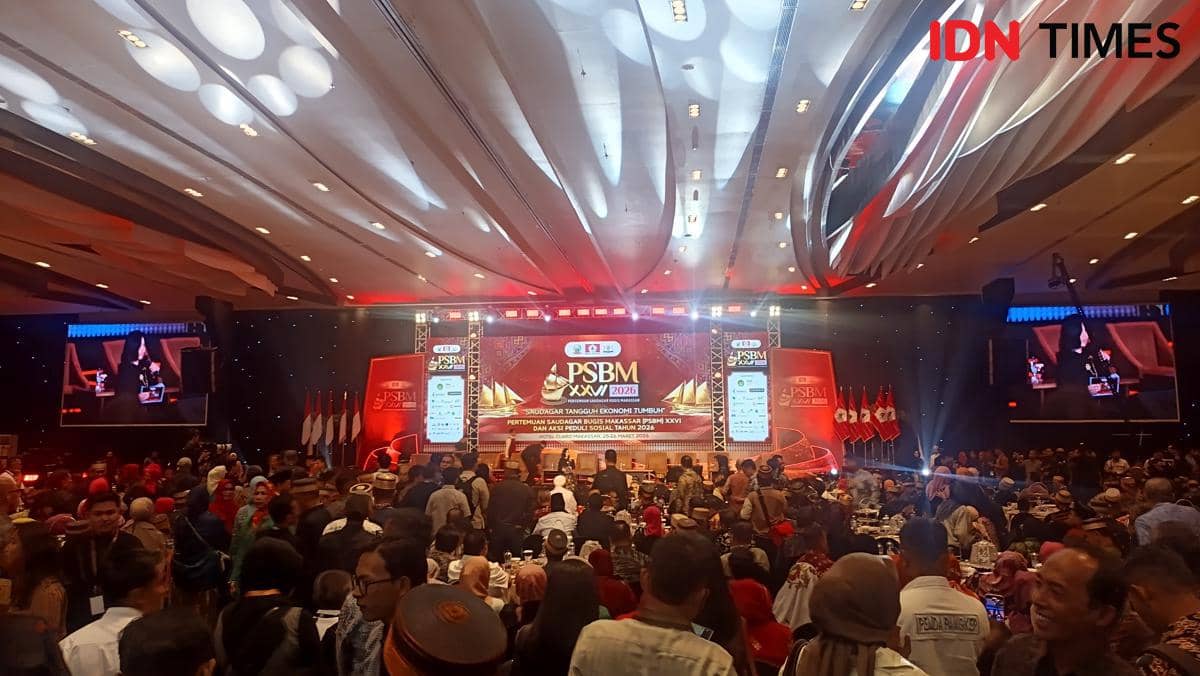Pertemuan Saudagar Bugis-Makassar (PSBM) 2026 di Hotel Claro Makassar, Kamis (26/3/2026). IDN Times/Asrhawi Muin
