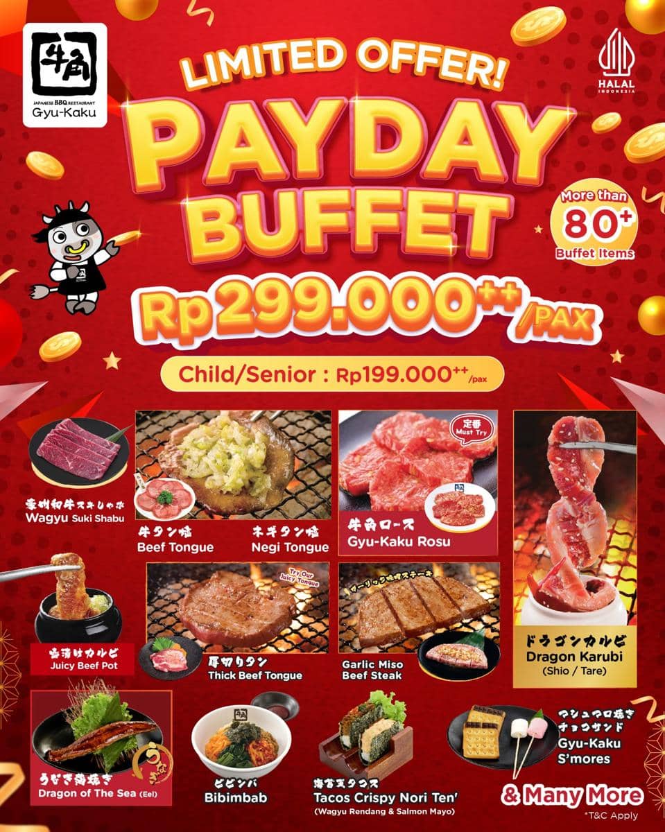 Promo gajian di Gyu-Kaku Maret 2026