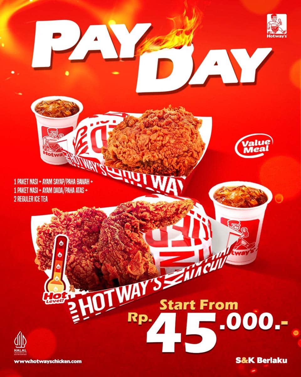 Promo gajian di Hotway's Chicken Indonesia