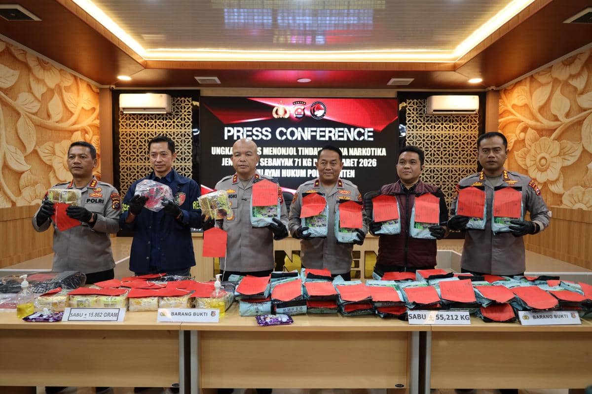 71 Kg Sabu Gagal Beredar di Banten Selama Ramadan, Ini Modusnya