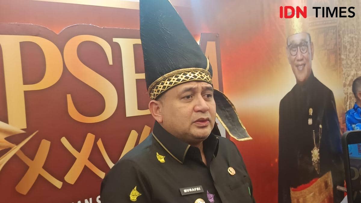 Wali Kota Makassar Munafri Arifuddin saat menghadiri Pertemuan Saudagar Bugis-Makassar (PSBM) 2026 di Hotel Claro Makassar, Kamis (26/3/2026). IDN Times/Asrhawi Muin