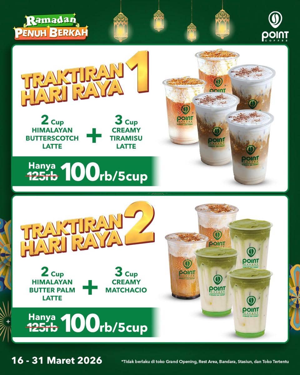 Promo kopi di Point Coffee Maret 2026