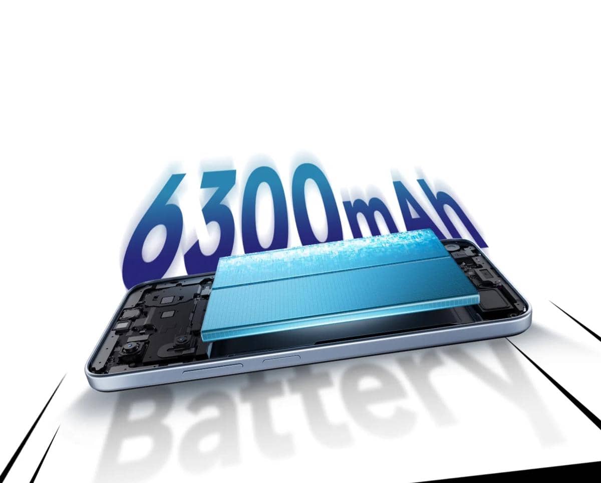 ilustrasi baterai 6300 mAh milik Xiaomi Redmi 15A