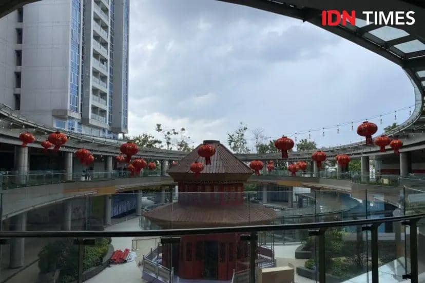 Delipark mendekorasi bertemakan Chinese Dragon Emperor, dan Cuan Ta Cien (IDN Times/Indah Permata Sari)