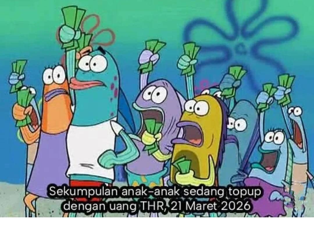 8 Meme Kocak Serba-serbi THR 2026, para Bocah Mendadak Jadi Sultan