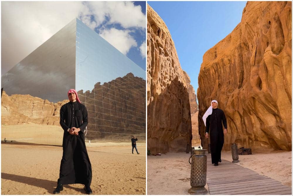 10 Potret Aisar Khaled saat di AlUla, Foto-foto bak Model!