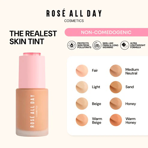 Rose All Day Cosmetics The Realest Lightweight Skin Tint