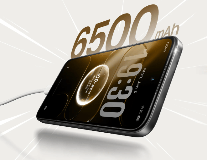 ilustrasi baterai 6300 mAh milik TECNO Spark 50 5G 