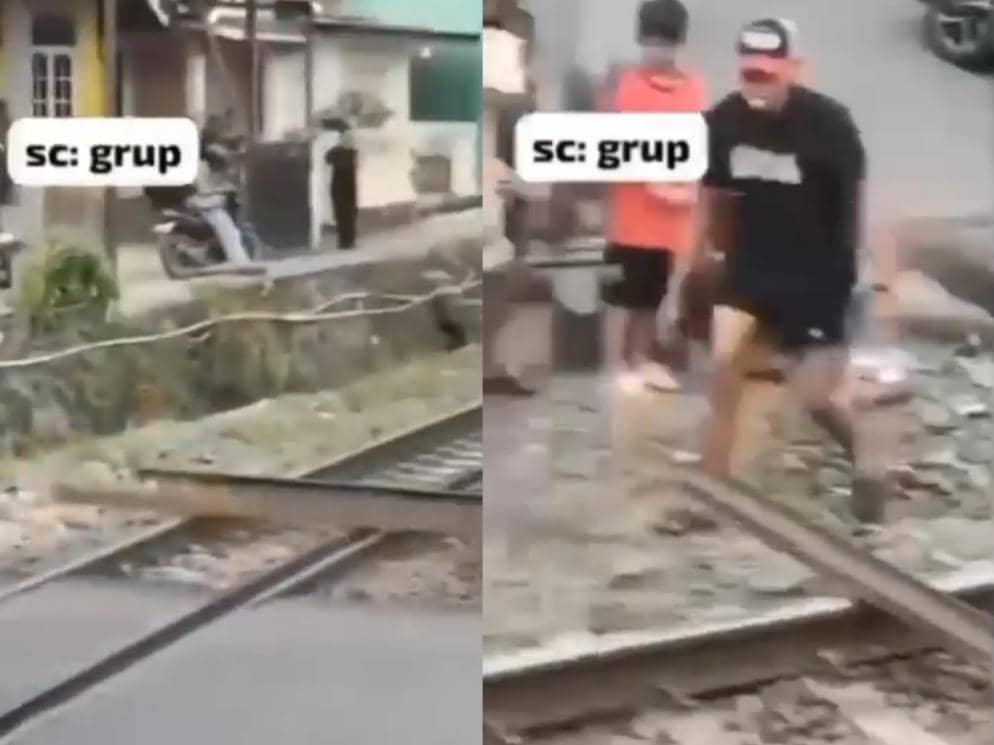 Viral Warga Bandar Lampung Blokade Rel Kereta Api, Ini Kata KAI