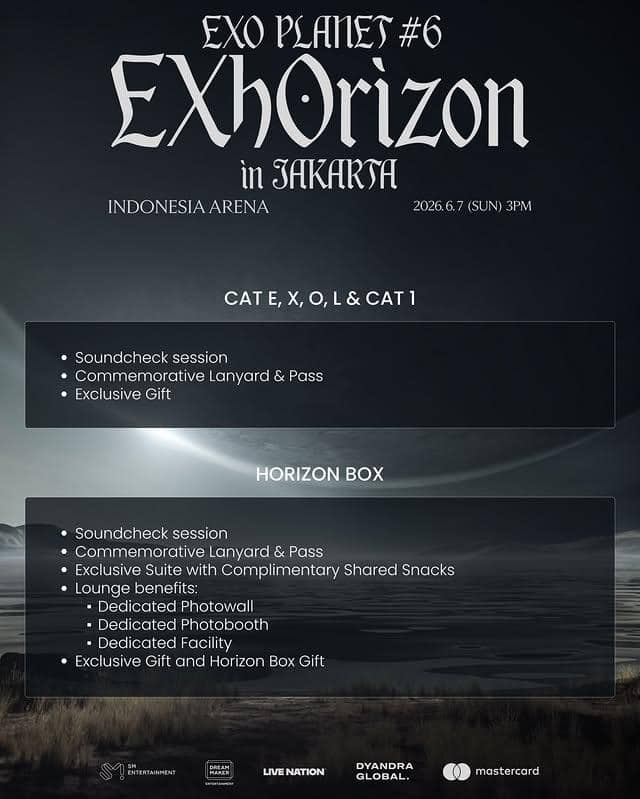 harga tiket konser EXO di Jakarta 2026 