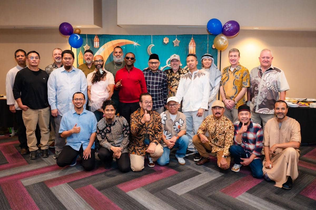 Potret keseruan Halalbihalal warga Indonesia di Florida, AS. (Dok.Istimewa)