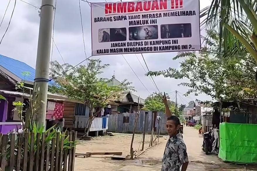 Kesal Sering Hilang Uang, Warga Palembang Pasang Baliho Soal Tuyul