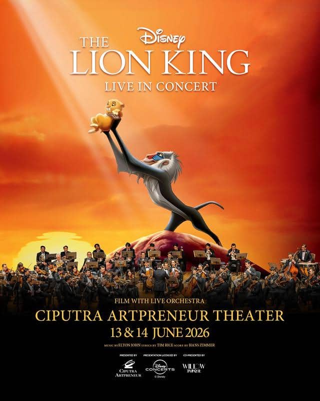 harga tiket pertunjukan The Lion King Live in Concert di Jakarta 2026
