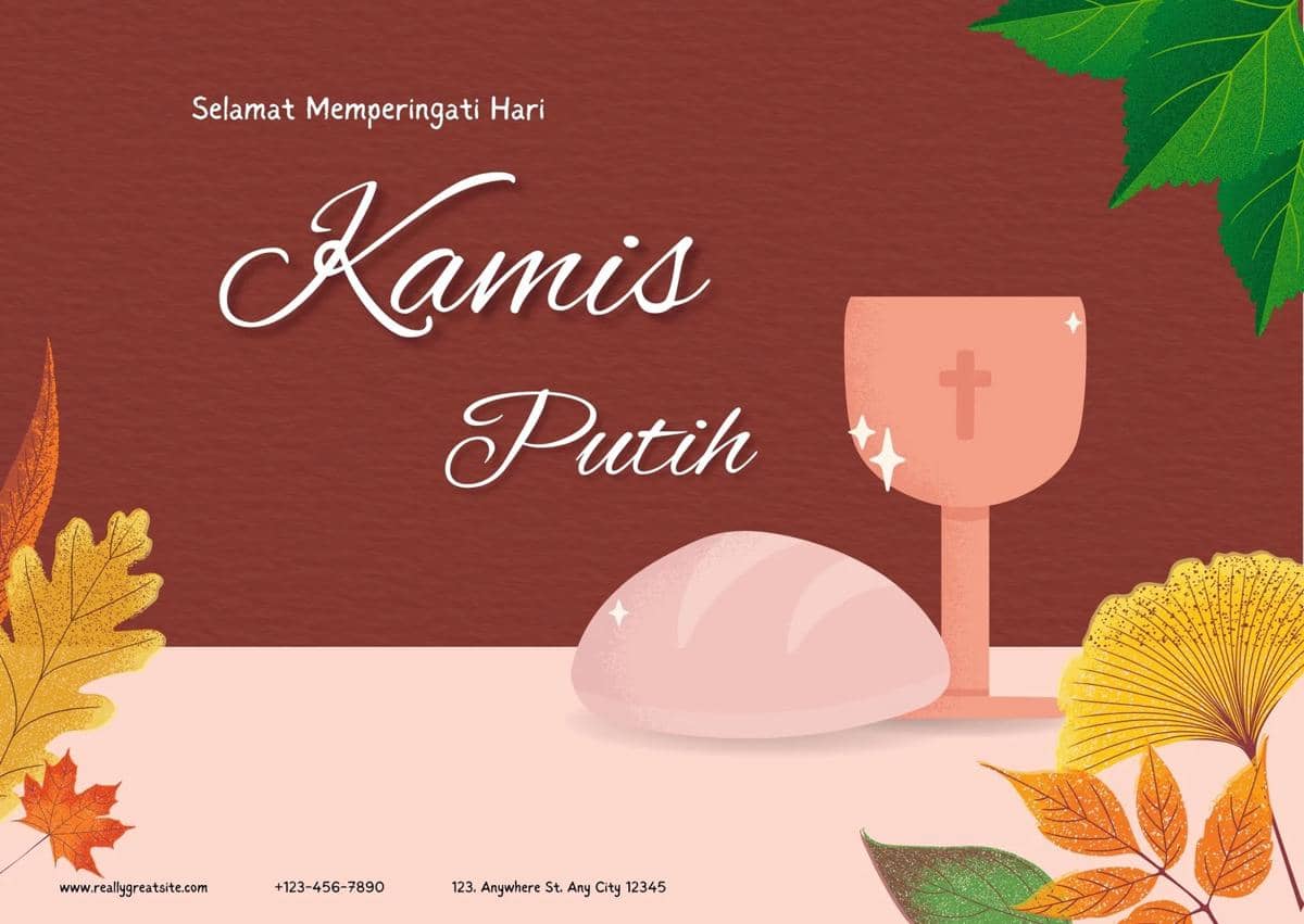 Ilustrasi poster Kamis Putih (Canva/By Stevcreative)