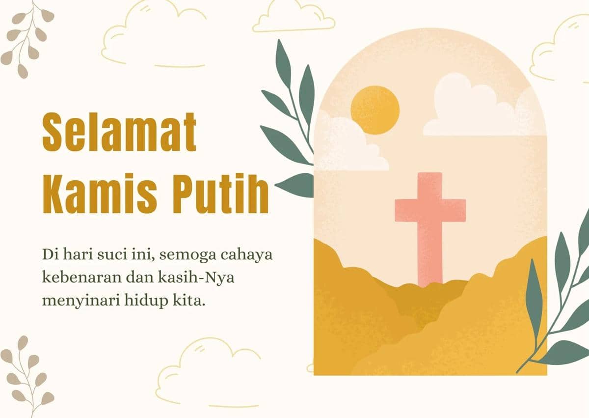 Ilustrasi poster Kamis Putih (Canva/By sudiasih_studio)