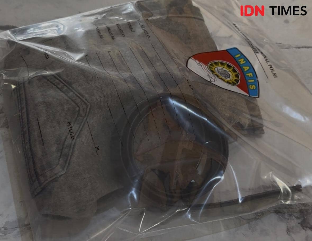 Barang bukti yang diamankan.