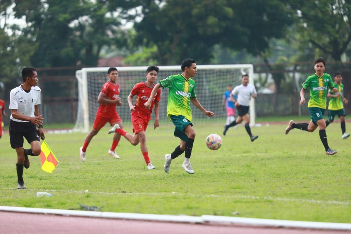 Duel Muspika FC kontra Tanjungbalai United di Stadion Unimed pada laga lanjutan Liga 4 Piala Gubernur Sumut, Jumat (27/3/2026) (Dok.Liga 4 Sumut)