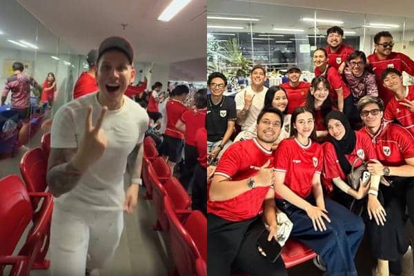 8 Potret Artis Nonton Timnas vs Saint Kitts and Nevis di Stadion GBK