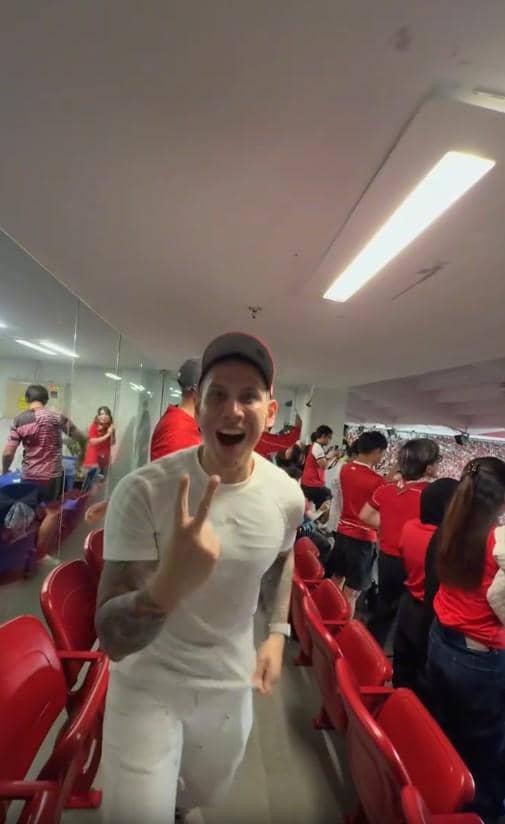 Artis Nonton Timnas vs Saint Kitts and Nevis di Stadion GBK (instagram.com/ganindrabimo)