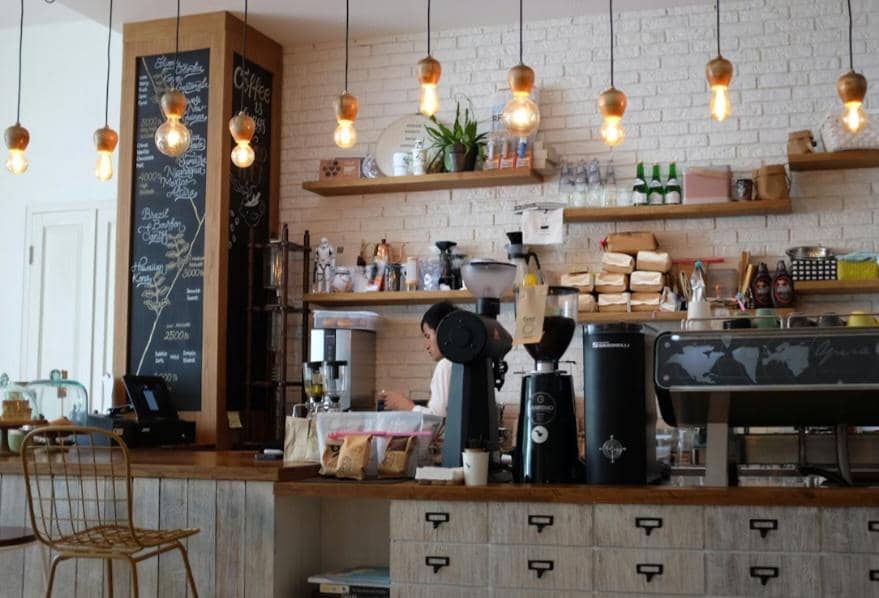 ilustrasi kedai kopi