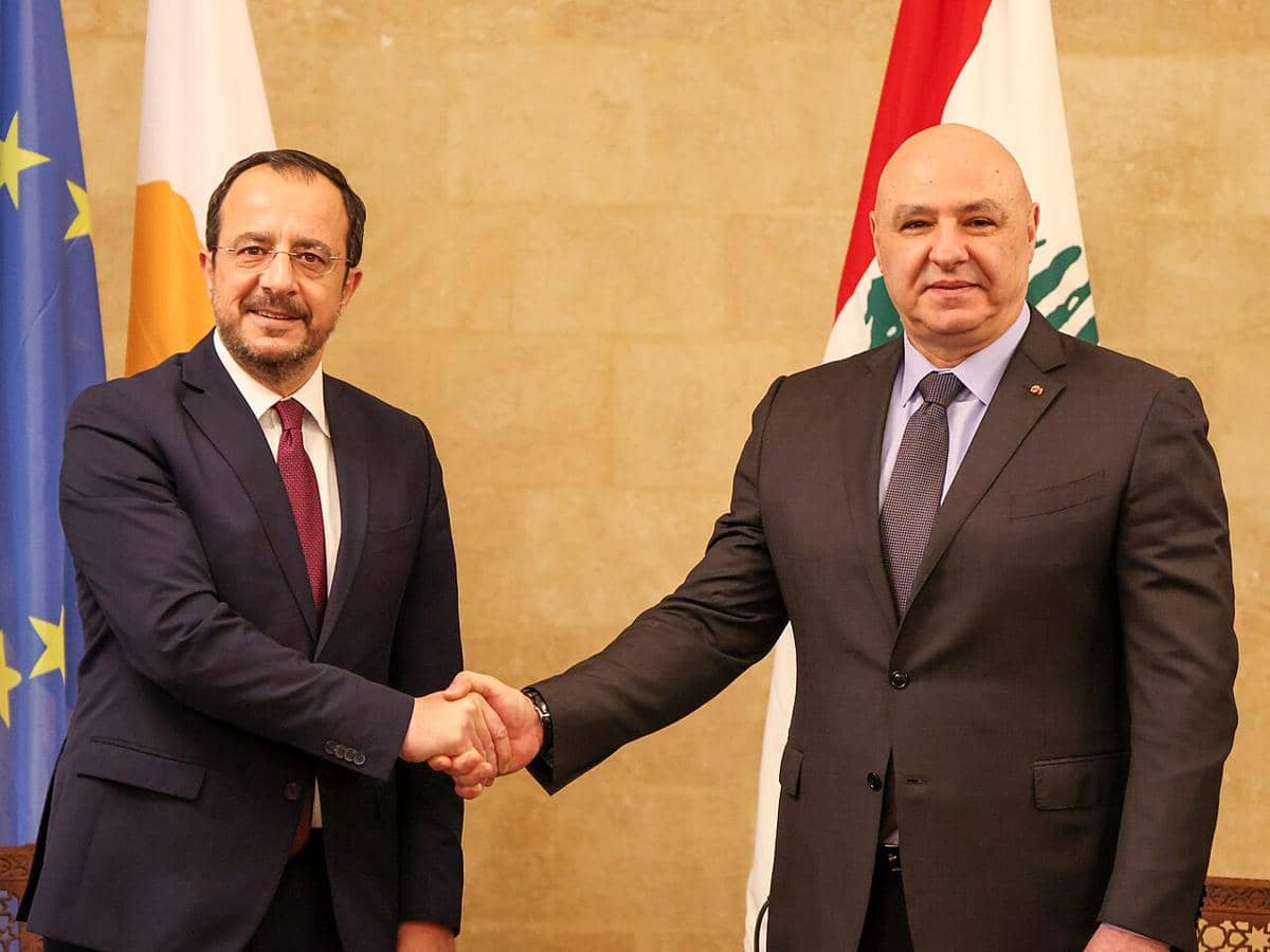 Presiden Siprus Nikos Christodoulides dan Presiden Lebanon Joseph Aoun