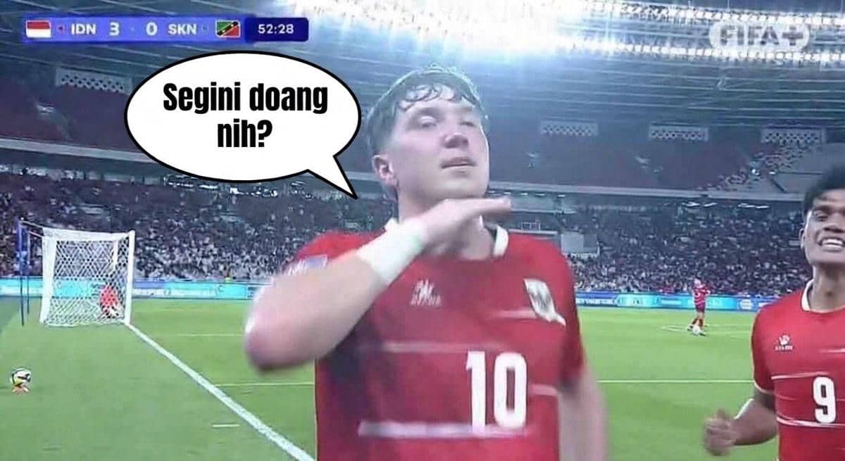 8 Meme Timnas Indonesia Menang Melawan Saint Kitts and Nevis