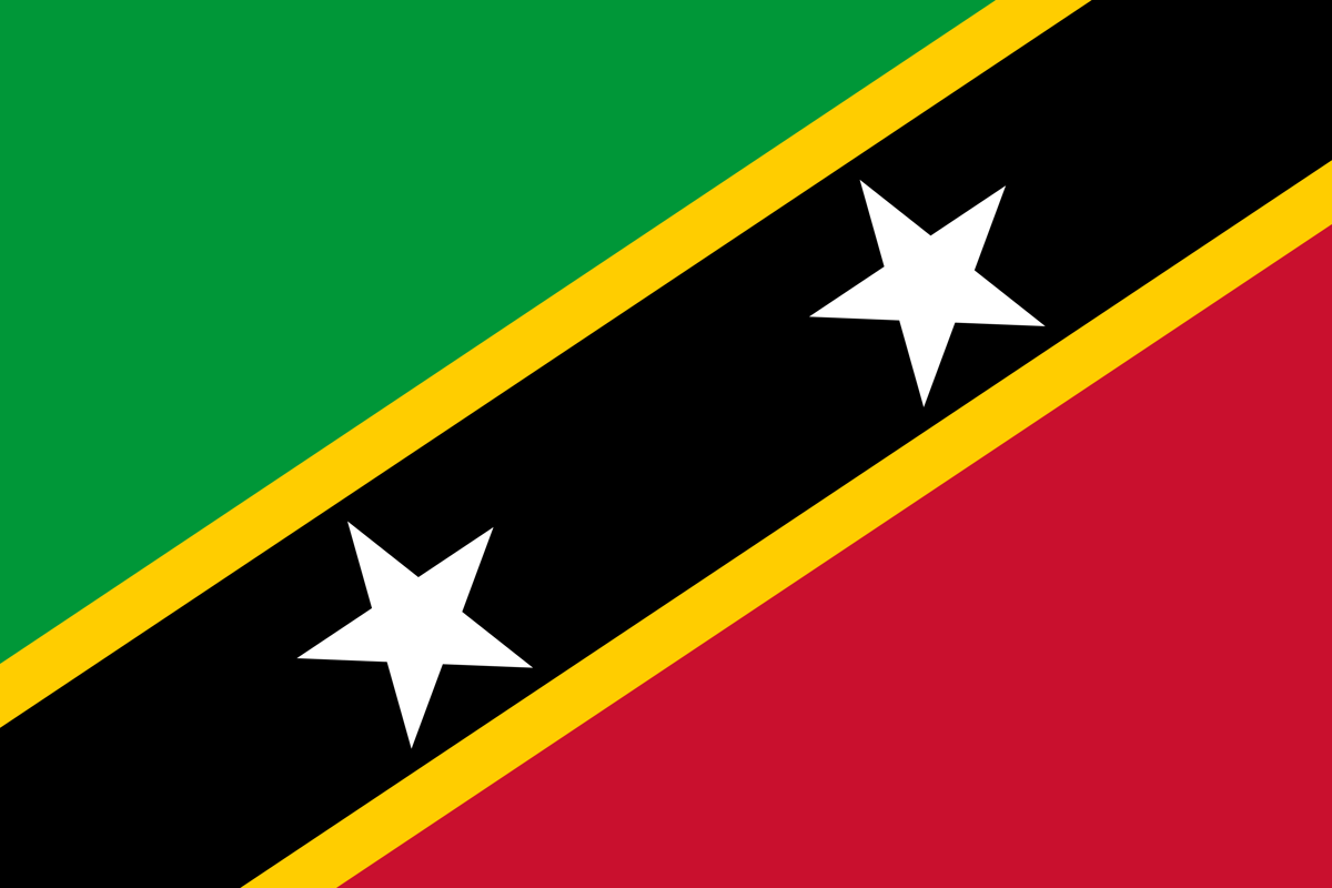Bendera St. Kitts and Nevis 