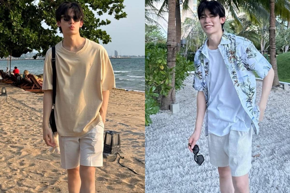 7 Ide Outfit ke Pantai ala Por Suppakarn, Nyaman dan Fresh!