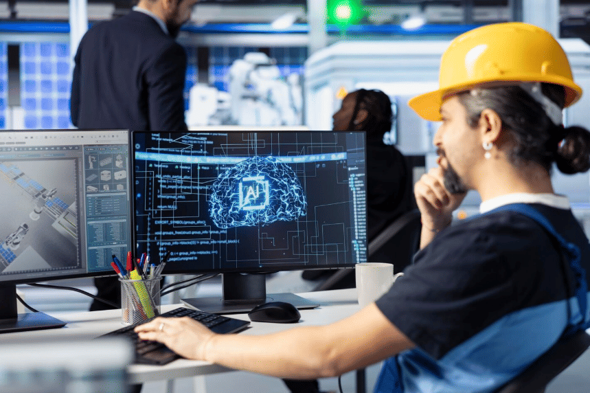 ilustrasu pekerja AI Engineer