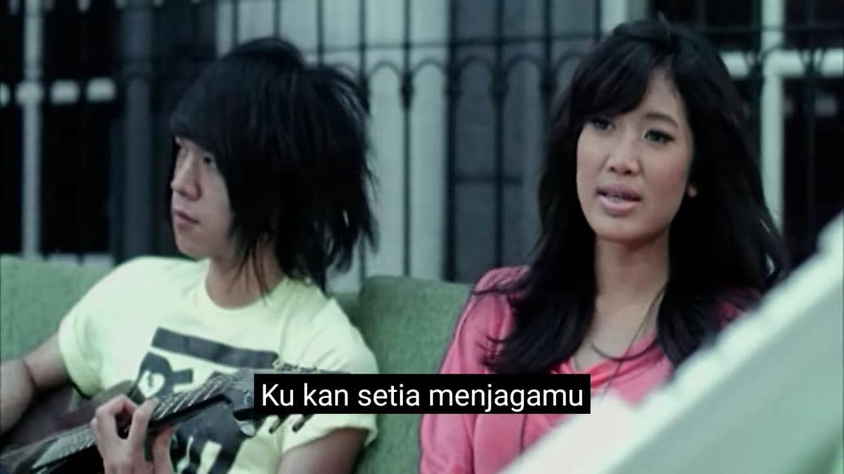 cuplikan video klip "Bersamamu"