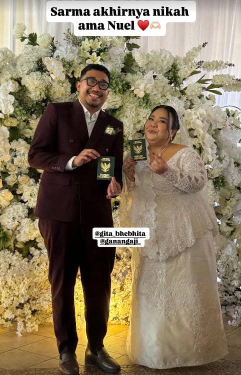 Pernikahan Gita Bhebhita dan Ganang Aji (instagram.com/gita_bhebhita)
