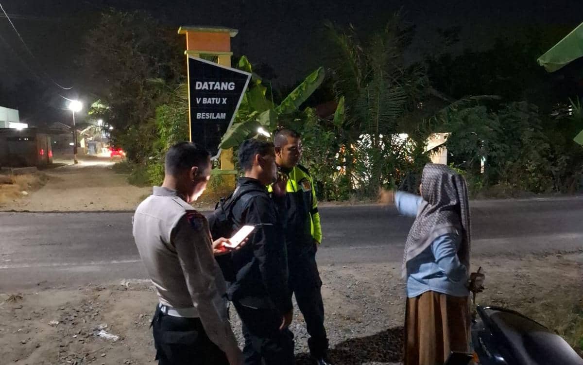 Lokasi kecelakaan Rizki dan Arika, warga Langkat yang mengalam kecelakaan, Kamis (26/3/2026) (dok.Polres Langkat)