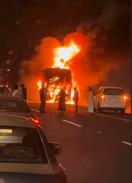 Bus Jemaah Umrah Terbakar di Dekat Madinah, 24 Penumpang Selamat