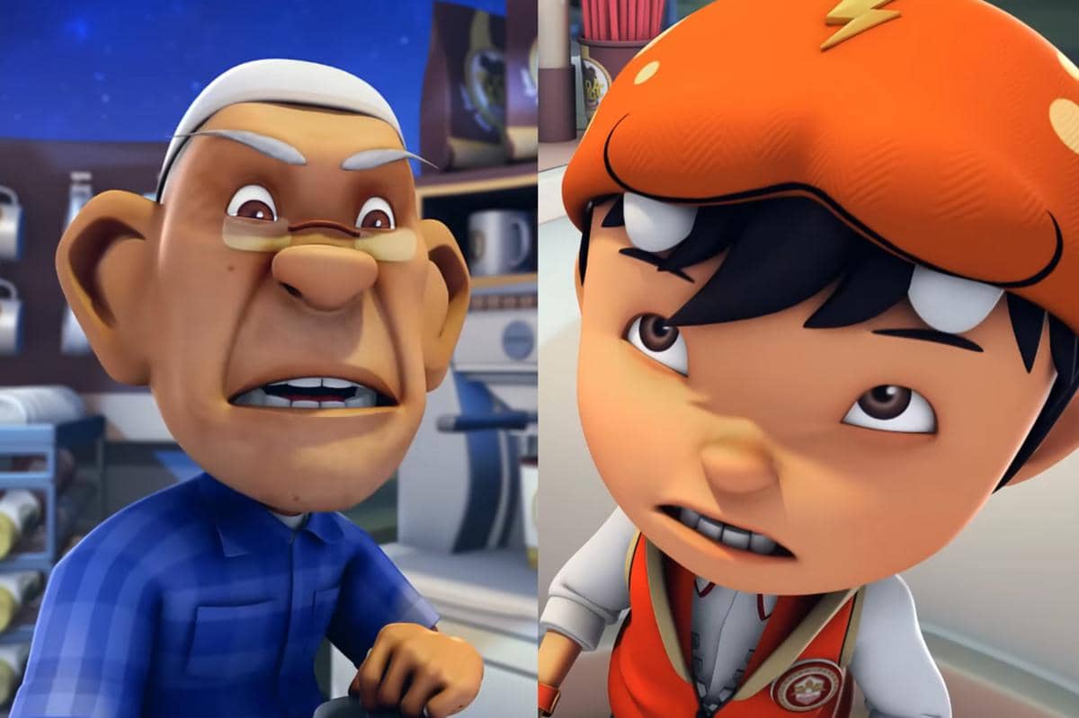 Tok Aba memarahi BoBoiBoy yang minta dibuatkan ice chocolate pagi-pagi