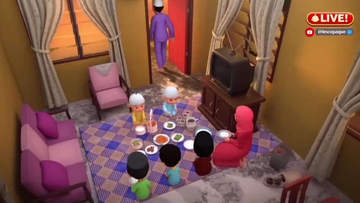 Momen buka puasa bersama di rumah Fizi