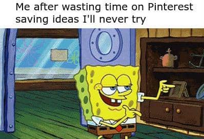 meme SpongeBob tentang malas