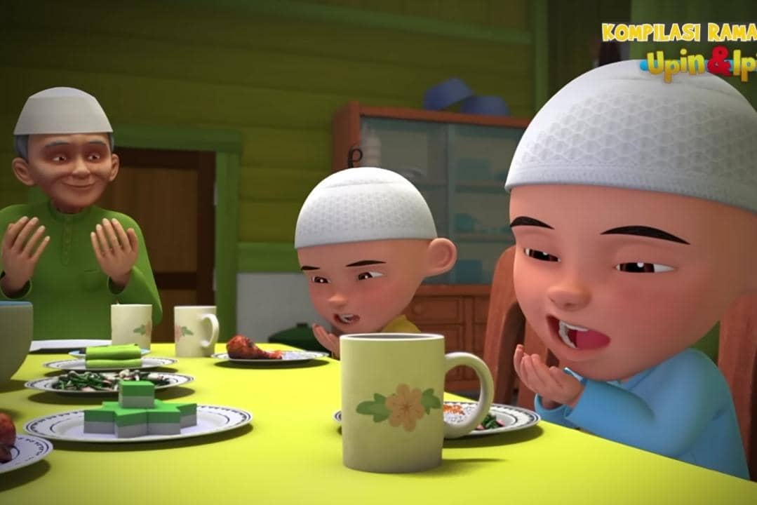 3 Momen Bukber di Upin & Ipin yang Bikin Kangen Suasana Ramadan