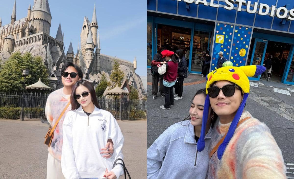 7 Potret Mahalini dan Rizky Febian Liburan di Jepang, Happy!
