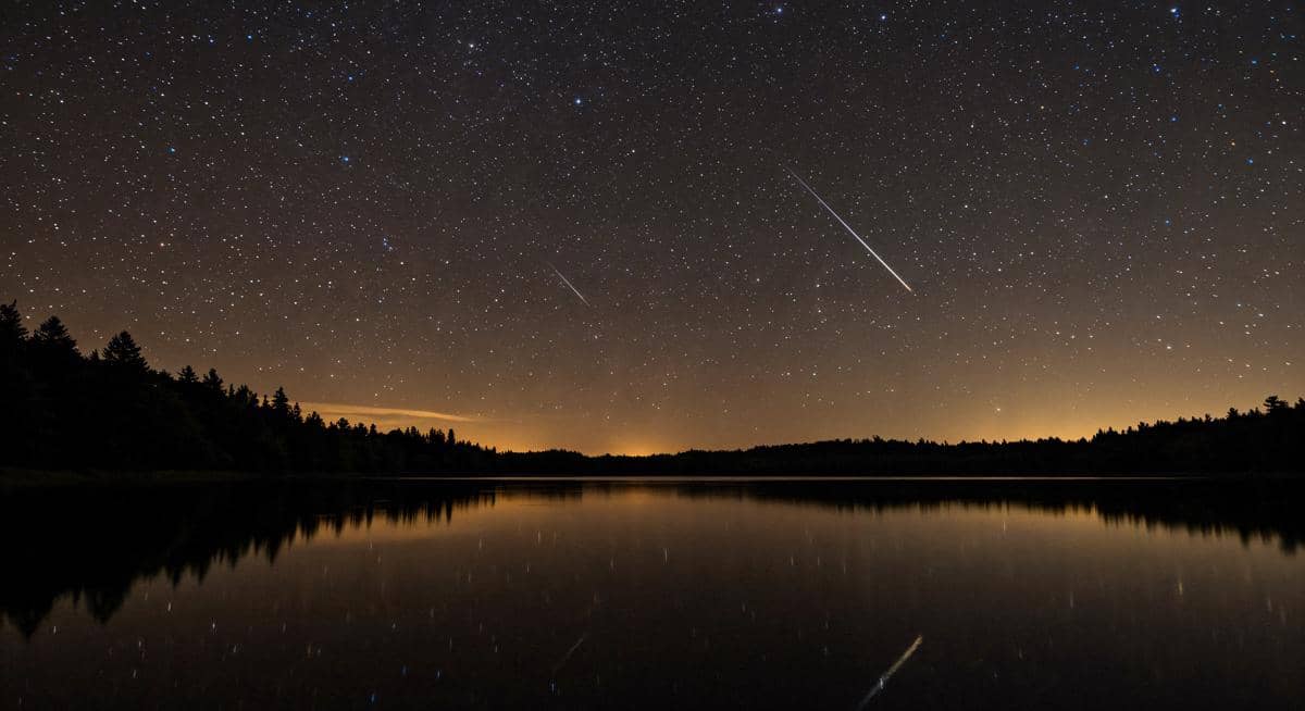 ilustrasi meteor lyrid