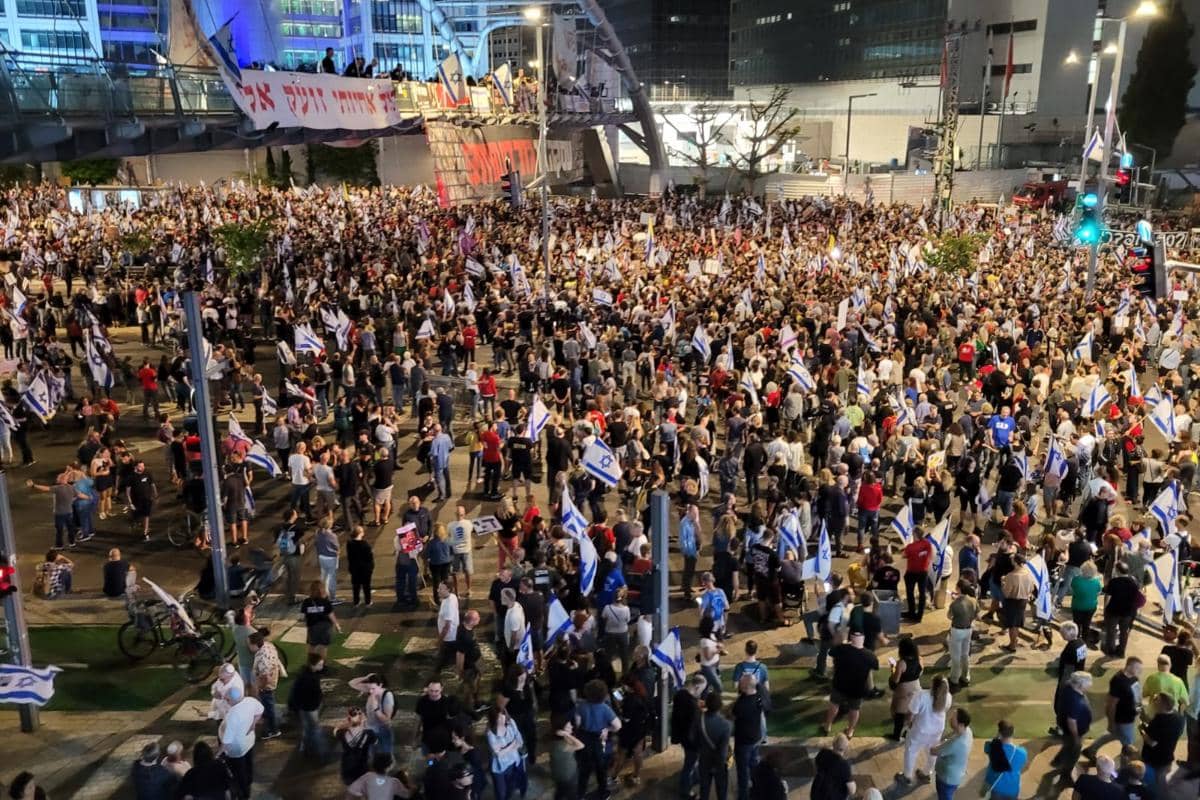 protes di Tel Aviv, Israel pada 2024