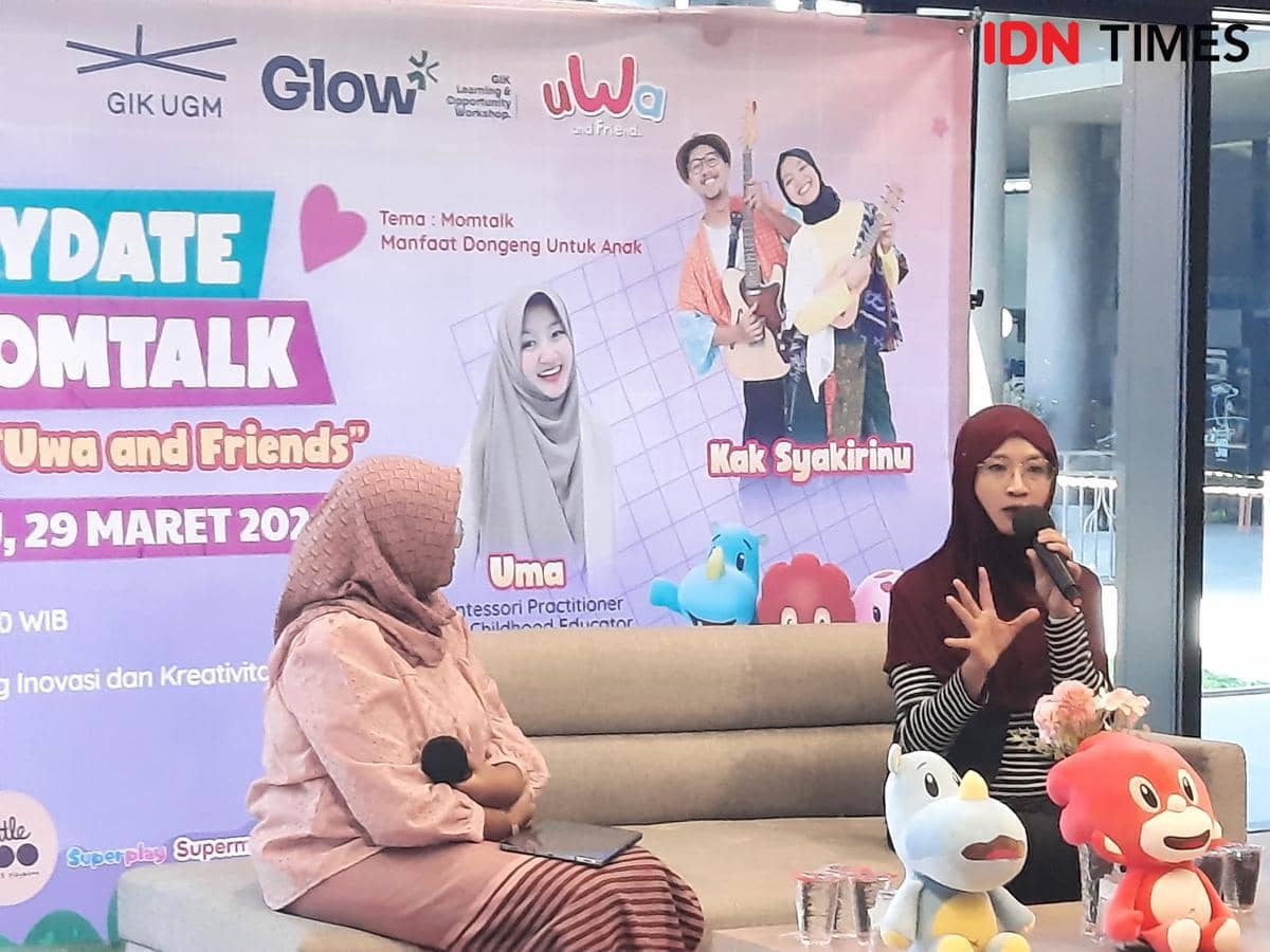 Playdate & Momtalk bersama Uwa and Friends di GIK UGM, Minggu (29/3/2026).