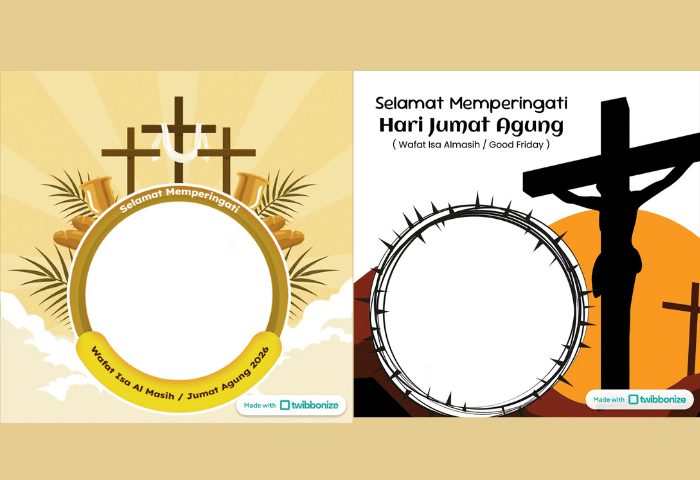 9 Twibbon Jumat Agung 2026 dan Cara Menggunakannya