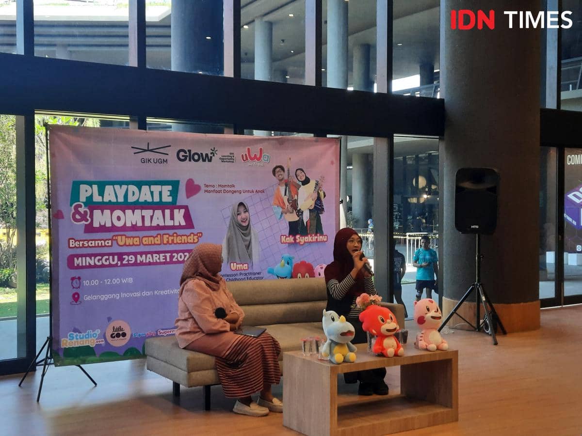 Playdate & Momtalk bersama Uwa and Friends di GIK UGM, Minggu (29/3/2026).