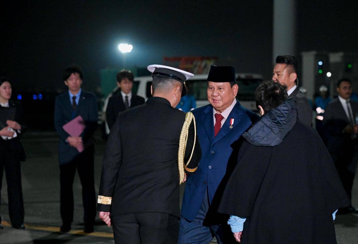 Presiden Prabowo Subianto tiba di Bandar Udara Haneda, Tokyo, Jepang