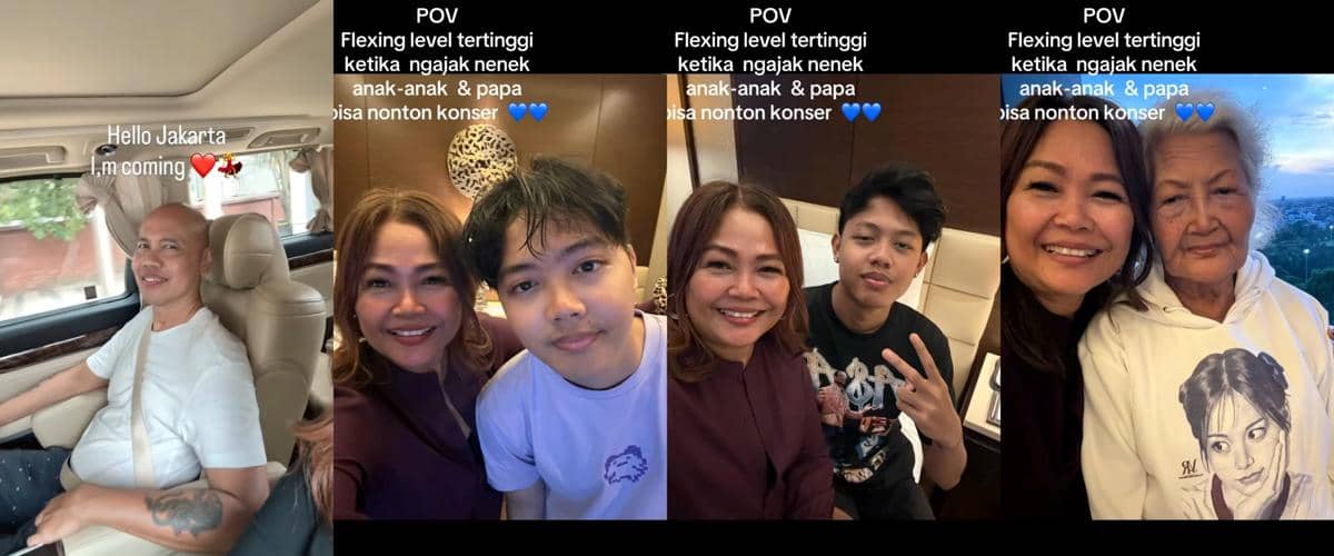 Keluarga Carmen nonton fan meeting Hearts2Hearts di Jakarta