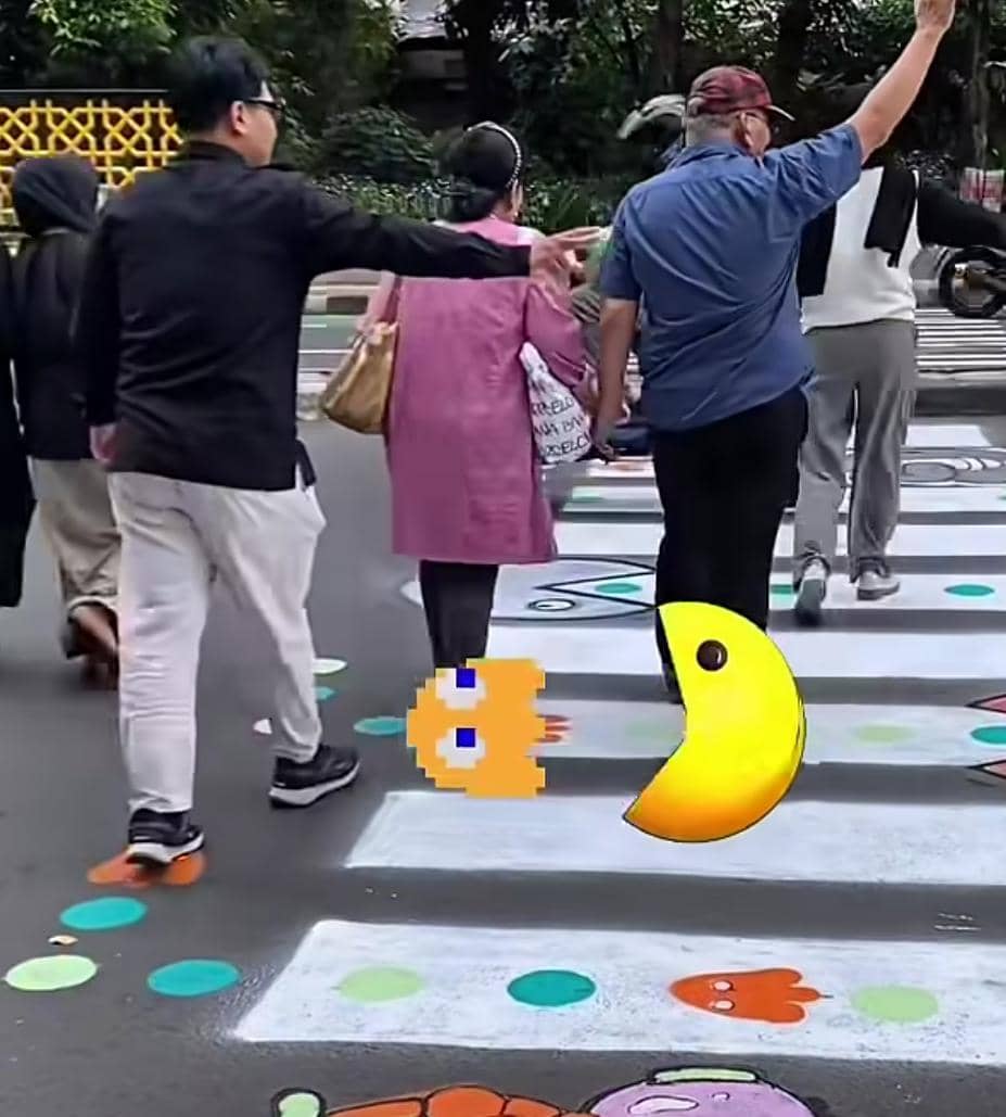 Pemprov DKI Akan Bongkar Zebra Cross PacMan Viral Inisiatif Warga