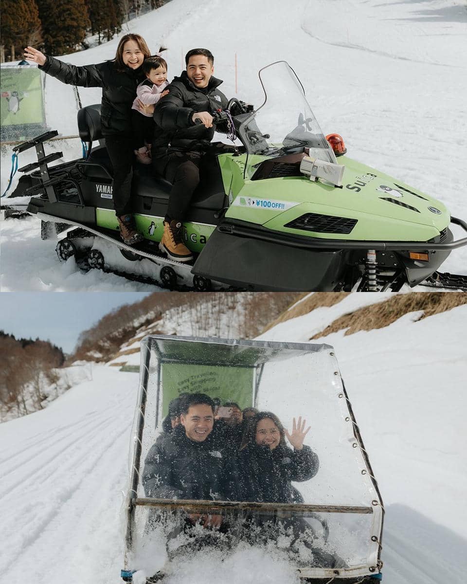 Gritte Agatha dan keluarga liburan di Jepang 