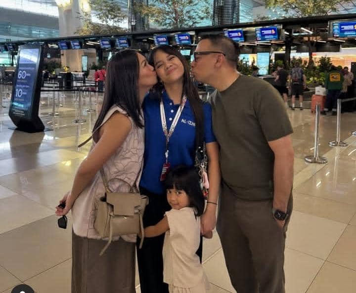 potret keluarga Nola B3 antar Neona Ayu ikut school immersion