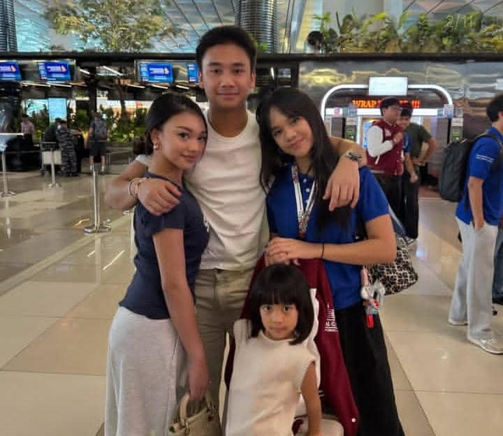 potret keluarga Nola B3 antar Neona Ayu ikut school immersion