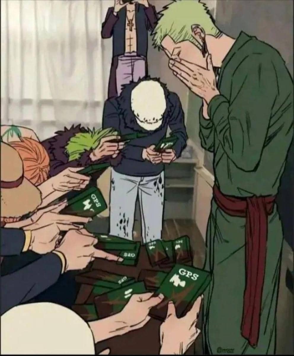 meme anime tentang GPS